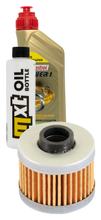 Inspektionspaket 1L 10W-40 + Ölfilter + 1x Zündkerze für Peugeot Elyseo 125 ccm