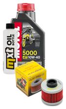 Inspectiepakket 1L 10W-40 + Oliefilter + 1x Bougie voor Peugeot Elyseo 125 ccm