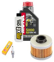 Inspektionspaket 1L 10W-40 + Ölfilter + 1x Zündkerze für Peugeot Elyseo 125 ccm