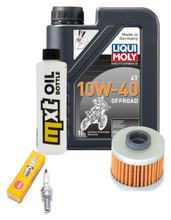 Pacchetto di ispezione 1L 10W-40 + filtro olio + 1x candela per Peugeot Elyseo 125 ccm