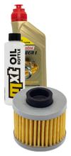 Inspectiepakket 1L 10W-40 + Oliefilter + 1x Bougie voor Peugeot Elyseo 125 ccm