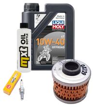Inspektionspaket 1L 10W-40 + Ölfilter + 1x Zündkerze für Peugeot Elyseo 125 ccm