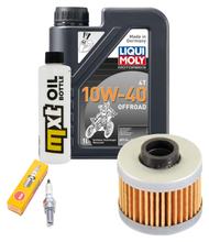 Inspektionspaket 1L 10W-40 + Ölfilter + 1x Zündkerze für Peugeot Elyseo 125 ccm