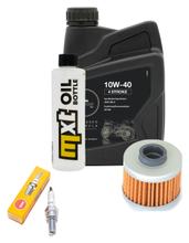 Inspektionspaket 1L 10W-40 + Ölfilter + 1x Zündkerze für Peugeot Elyseo 125 ccm