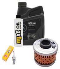 Inspektionspaket 1L 10W-40 + Ölfilter + 1x Zündkerze für Peugeot Elyseo 125 ccm