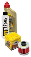 Inspection package 1L 10W-40 + oil filter + 1x spark plug for Peugeot Elyseo 125 ccm