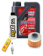 Inspection package 1L 5W-40 + oil filter + 1x spark plug for Peugeot Citystar AC 125 ccm
