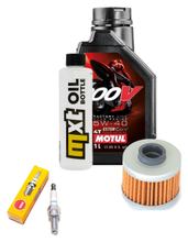 Paquete de inspección 1L 5W-40 + filtro de aceite + 1x bujía para Peugeot Citystar AC 125 ccm