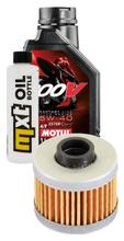 Paquete de inspección 1L 5W-40 + filtro de aceite + 1x bujía para Peugeot Citystar AC 125 ccm