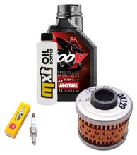 Inspectiepakket 1L 5W-40 + Oliefilter + 1x Bougie voor Peugeot Citystar LC Satelis 2 125 ccm