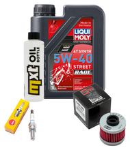 Pacchetto di ispezione 1L 5W-40 + filtro olio + 1x candela per Peugeot Citystar LC Satelis 2 125 ccm