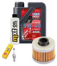 Paquete de inspección 1L 5W-40 + filtro de aceite + 1x bujía para Peugeot Citystar LC Satelis 2 125 ccm