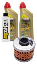 Inspektionspaket 2L 10W-40 + Ölfilter + 1x Zündkerze für Peugeot Elystar Jet-Force Kompressor 125 / 150 ccm