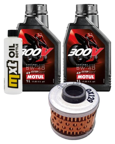 Inspektionspaket 2L 5W-40 + Ölfilter + 1x Zündkerze für Peugeot Geopolis Satelis 125 ccm