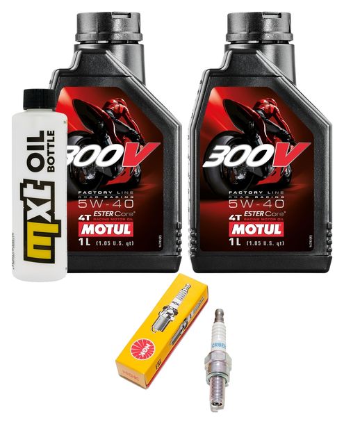 Inspektionspaket 2L 5W-40 + Ölfilter + 1x Zündkerze für Peugeot Geopolis Satelis 125 ccm