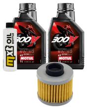 Kit d'inspection 2L 5W-40 + filtre à huile + 1x bougie pour Peugeot Geopolis Satelis 125 ccm