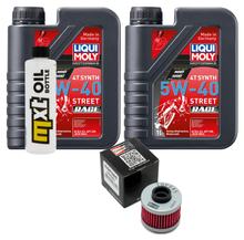 Paquete de inspección 2L 5W-40 + filtro de aceite + 1x bujía para Peugeot Geopolis Satelis 125 ccm