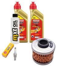 Inspektionspaket 2L 5W-40 + Ölfilter + 1x Zündkerze für Peugeot Geopolis Satelis 125 ccm