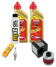 Inspektionspaket 2L 5W-40 + Ölfilter + 1x Zündkerze für Peugeot Geopolis Satelis 125 ccm