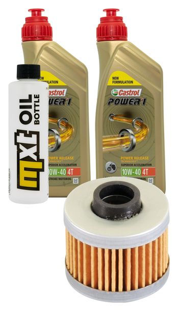 Inspektionspaket 2L 10W-40 + Ölfilter + 1x Zündkerze für Peugeot Jet-Force 125 ccm