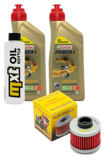 Inspektionspaket 2L 10W-40 + Ölfilter + 1x Zündkerze für Peugeot Jet-Force 125 ccm