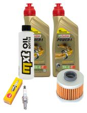 Inspection package 2L 10W-40 + oil filter + 1x spark plug for Peugeot Jet-Force 125 ccm