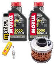 Inspection package 2L 10W-40 + oil filter + 1x spark plug for Peugeot Jet-Force 125 ccm