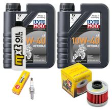 Pacchetto di ispezione 2L 10W-40 + filtro olio + 1x candela per Peugeot Jet-Force 125 ccm