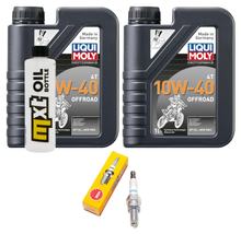 Inspektionspaket 2L 10W-40 + Ölfilter + 1x Zündkerze für Peugeot Jet-Force 125 ccm