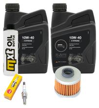 Inspektionspaket 2L 10W-40 + Ölfilter + 1x Zündkerze für Peugeot Jet-Force 125 ccm