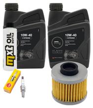 Inspection package 2L 10W-40 + oil filter + 1x spark plug for Peugeot Jet-Force 125 ccm