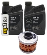 Pacchetto di ispezione 2L 10W-40 + filtro olio + 1x candela per Peugeot Jet-Force 125 ccm