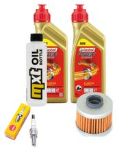 Inspection package 2L 5W-40 + oil filter + 1x spark plug for Peugeot Satelis Kompressor 125 ccm