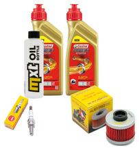 Pacchetto di ispezione 2L 5W-40 + filtro olio + 1x candela per Peugeot Satelis Kompressor 125 ccm