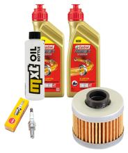 Pacchetto di ispezione 2L 5W-40 + filtro olio + 1x candela per Peugeot Satelis Kompressor 125 ccm