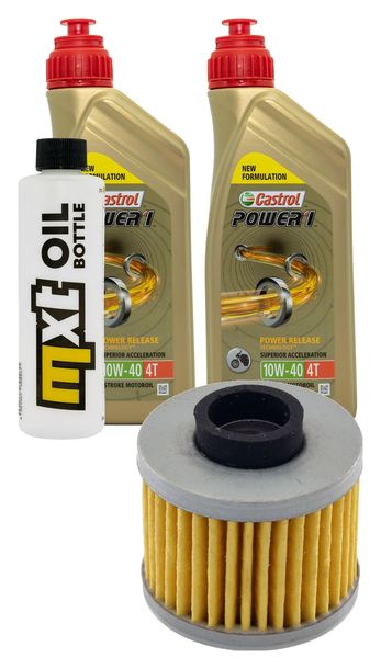 Inspection package 2L 10W-40 + oil filter + 1x spark plug for Peugeot Elyseo 150 ccm