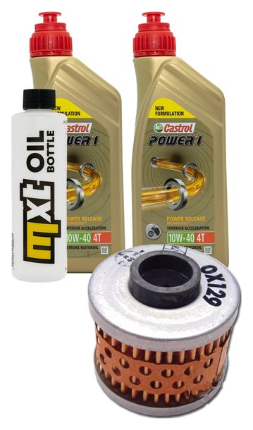 Pacchetto di ispezione 2L 10W-40 + filtro olio + 1x candela per Peugeot Elyseo 150 ccm