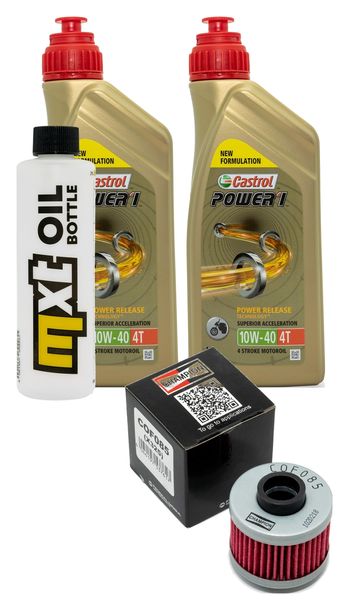 Inspektionspaket 2L 10W-40 + Ölfilter + 1x Zündkerze für Peugeot Elyseo 150 ccm