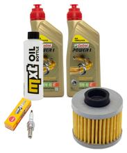 Kit d'inspection 2L 10W-40 + filtre à huile + 1x bougie pour Peugeot Elyseo 150 ccm
