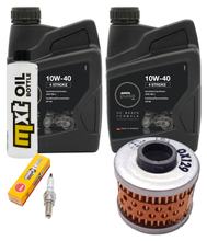 Inspectiepakket 2L 10W-40 + Oliefilter + 1x Bougie voor Peugeot Elyseo 150 ccm