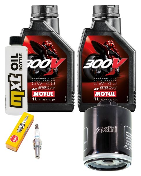 Inspektionspaket 2L 5W-40 + Ölfilter + 1x Zündkerze für Peugeot Satelis 250 ccm