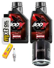 Pacchetto di ispezione 2L 5W-40 + filtro olio + 1x candela per Peugeot Satelis 250 ccm
