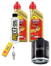 Paquete de inspección 2L 5W-40 + filtro de aceite + 1x bujía para Peugeot Satelis 250 ccm