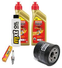 Paquete de inspección 2L 5W-40 + filtro de aceite + 1x bujía para Peugeot Metropolis 400 ccm
