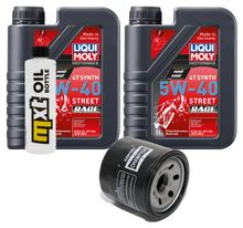 Inspection package 2L 5W-40 + oil filter + 1x spark plug for Peugeot Metropolis 400 ccm