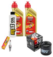Paquete de inspección 2L 5W-40 + filtro de aceite + 1x bujía para Peugeot Metropolis 400 ccm