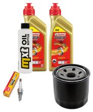 Paquete de inspección 2L 5W-40 + filtro de aceite + 1x bujía para Peugeot Metropolis 400 ccm
