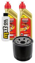 Paquete de inspección 2L 5W-40 + filtro de aceite + 1x bujía para Peugeot Metropolis 400 ccm
