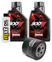 Pacchetto di ispezione 2L 5W-40 + filtro olio + 1x candela per Peugeot Metropolis 400 ccm
