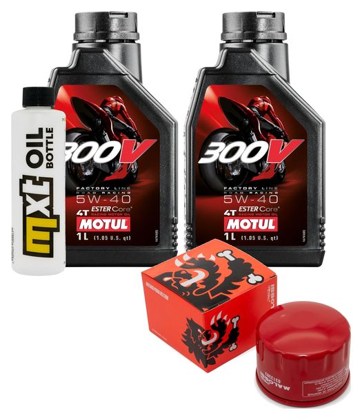 Inspektionspaket 2L 5W-40 + Ölfilter + 1x Zündkerze für Peugeot Satelis, Piaggio X9 400 / 500 ccm Bj. 2001